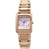 Citizen Eco-Drive SQUARE Collection Women's Watch 30mm Sapphire Glass White Mother of Pearl Rose Gold