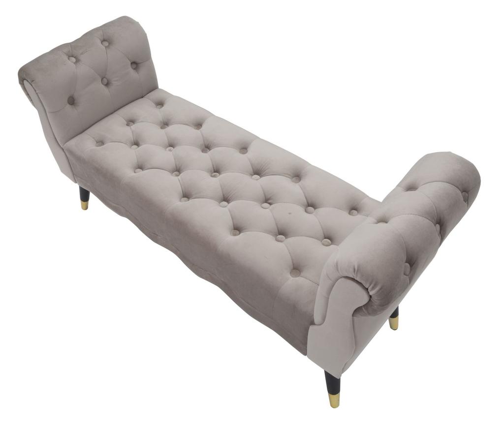 Bench Paris Gray Gold Cm 120X40X60