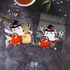 100pcs Halloween Candy Bag Self-adhesive Plastic Treat Bags for Cookie Snack Gift Clear Bags Set for Halloween Party