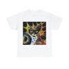 Vintage Style Cat T Shirt Abstract Funny Cute Art Tee Funky Fun Portrait Dalí
