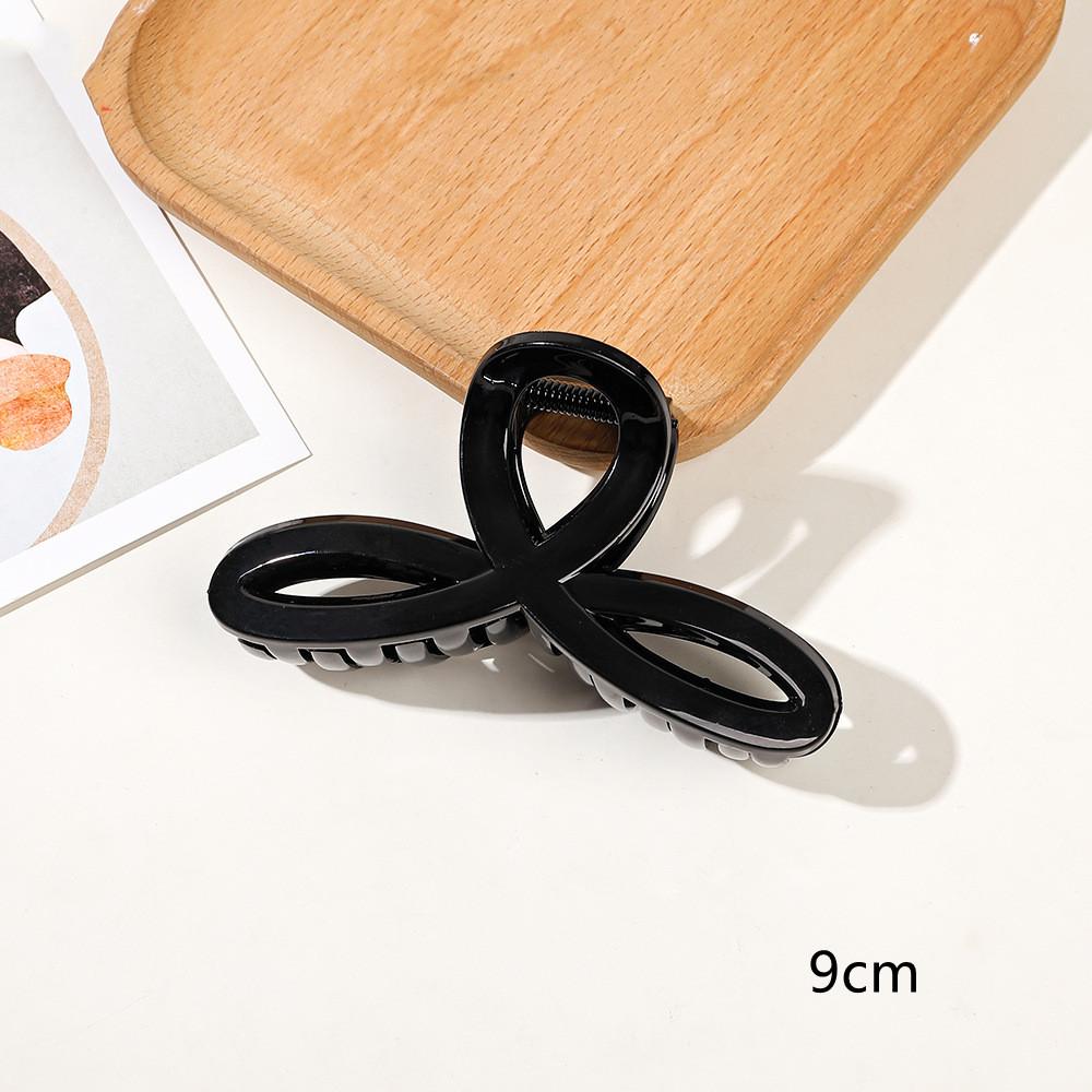 Akryl Barrette elegancka jednokolorowa spinka do włosów krab spinka do włosów Vintage proste akcesoria do włosów dla kobiet kucyk pazur klip kraby