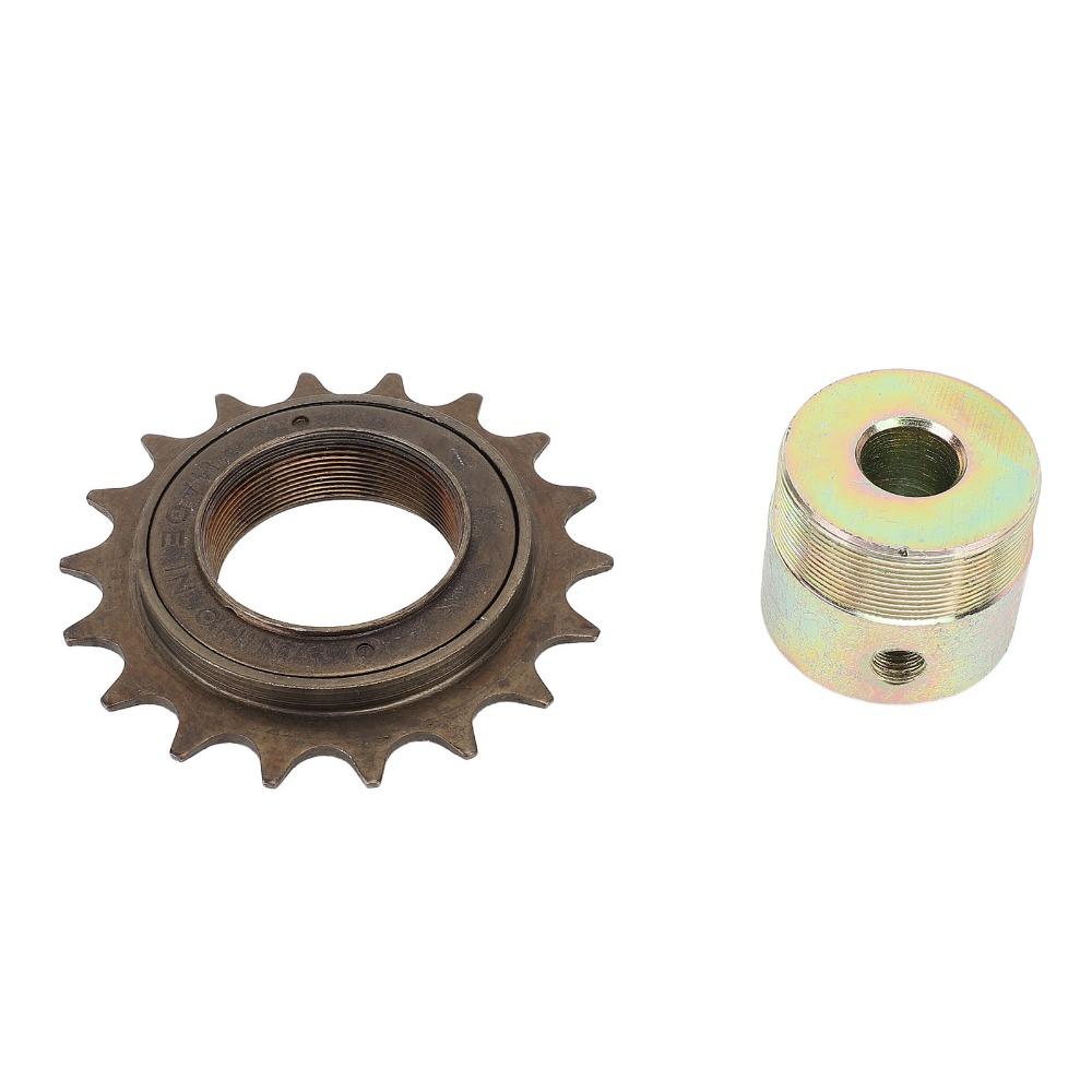 18T Bicycle Freewheel Steel Threaded Bike Freewheel Single Speed Freewheel for Single Speed Bikes