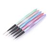 5 BUC Pensulă Colorată pentru Pictură Linii Nail Art, Stilou Liner pentru Unghii, Manichiură Pictură Linii, Pensulă pentru Flori, Acrilic Liner Subțire, Stilou pentru Desen
