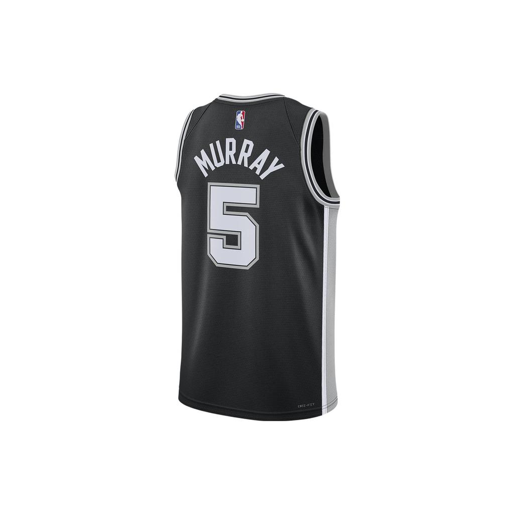 Nike NBA Dejounte Murray Spurs #5 Limited Edition Swingman Jersey Men Basketball Vest Black DN2022-010