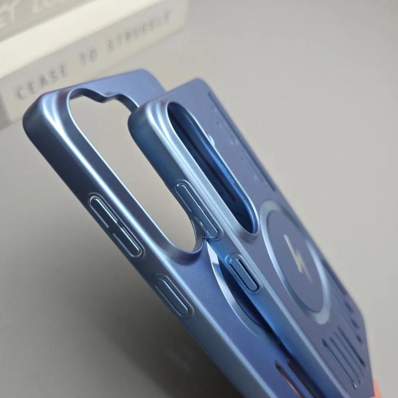 Ultra Thin Cooling Metallic Paint PC Magnetic For Case For Samsung S26 Ultra S2 Edge S24 S23 S22 Plus FE A6 A Cover
