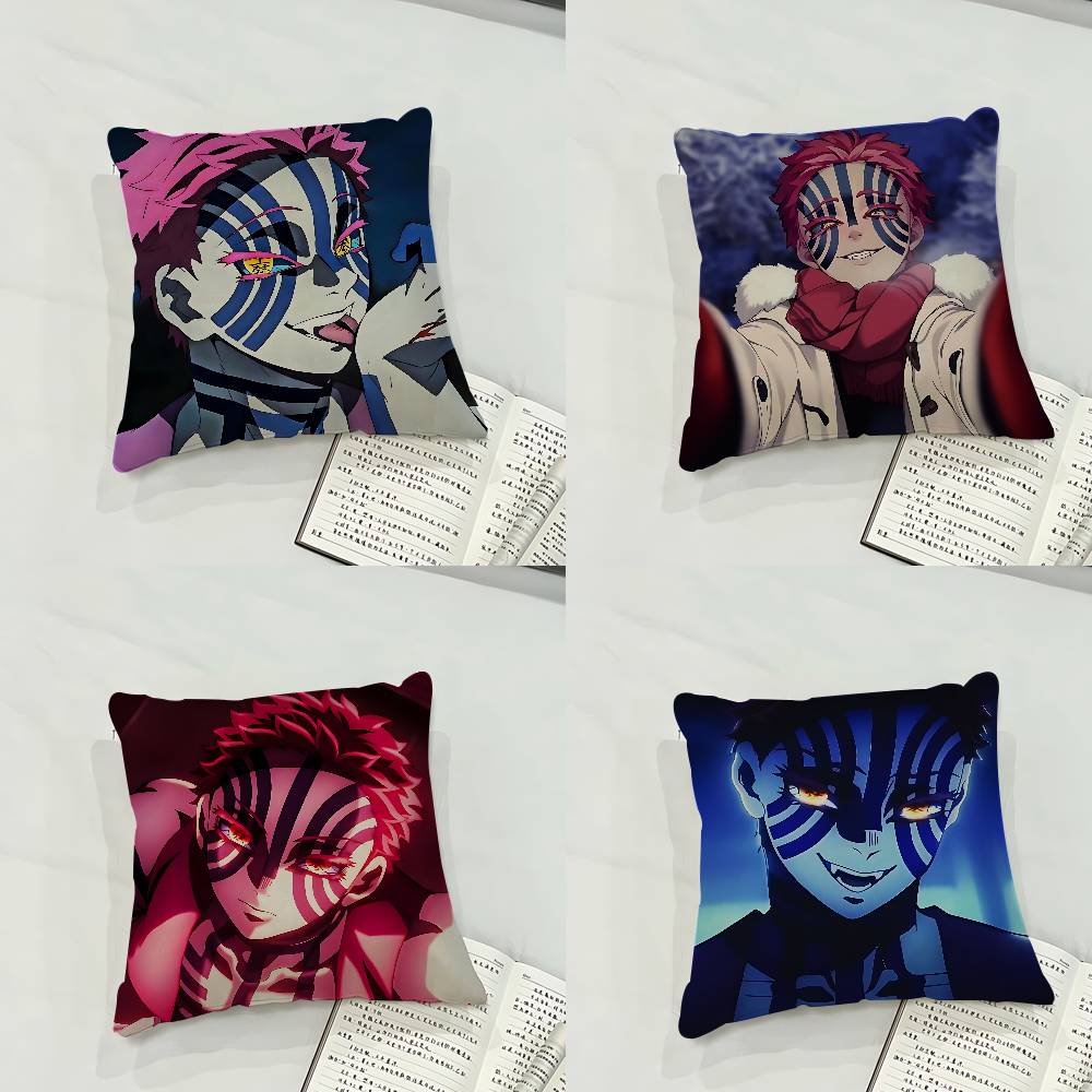 Anime DDemon Slayer AAkazaS Cute Case Plush Fabric Soft Pillowcase Double Sided Print Cushion Cover Household Gifts