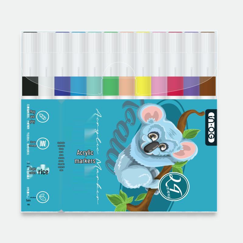 

Acrylic Marker Pen Set for Students: Water-Based, Graffiti Art, DIY Stationery, Colored Pencils for Kids