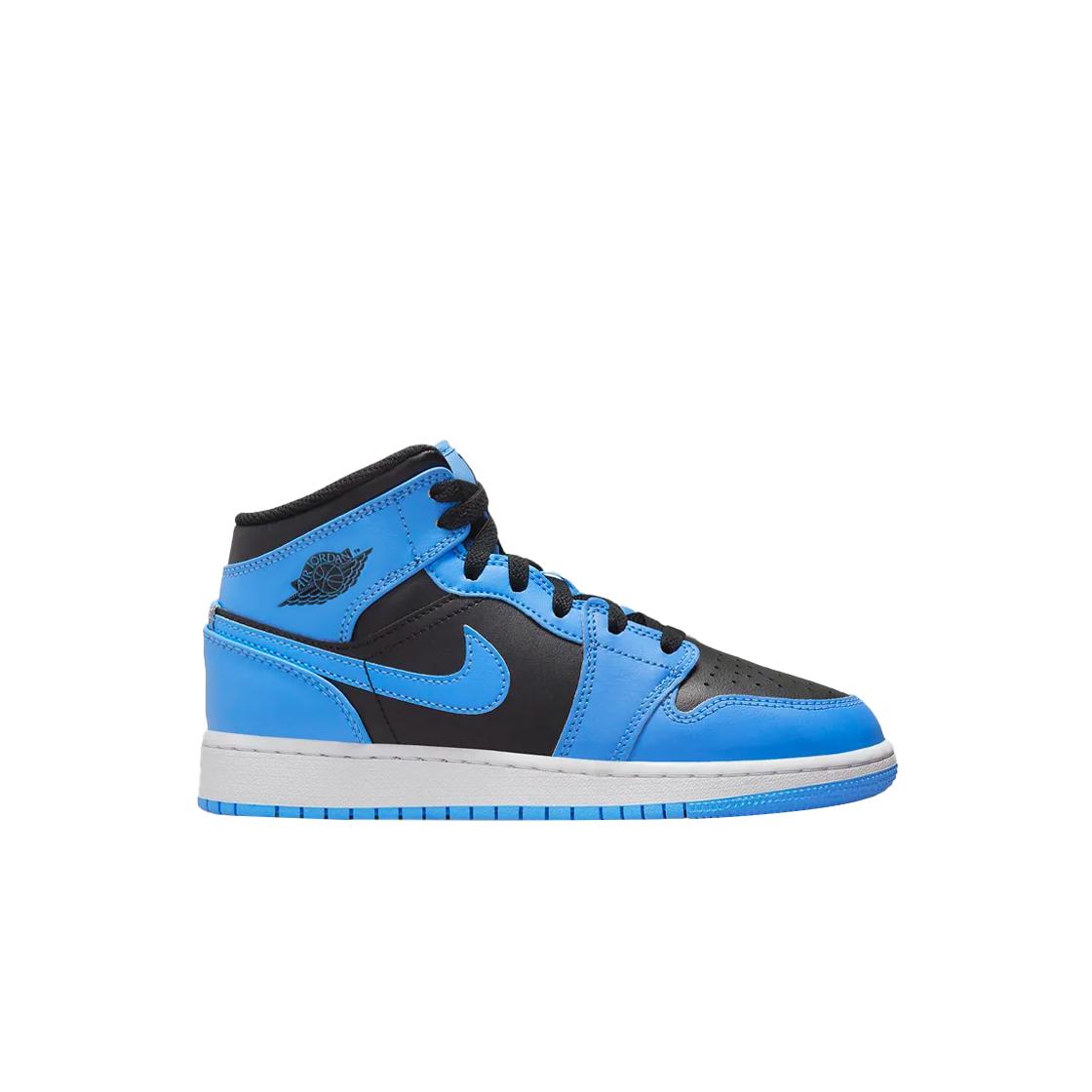 

(гс) Jordan 1 Mid Университетский синий черный 245(6.5Y)