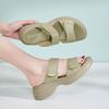 Women'S Wedges Platform Sandal 2026 Casual Summer Beach Shoes Womens Flat Shoe Holiday Popular Accessory Sandals For Woman