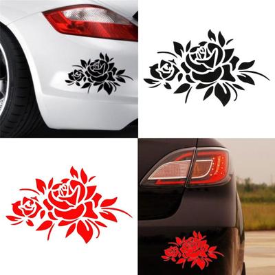 Rose Flower Car-Styling Window Reflective Vehicle Body Sticker Decals Decor