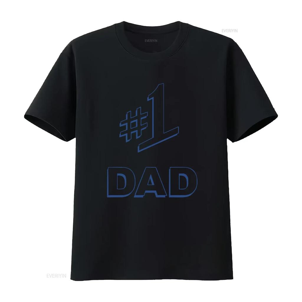 Best Fathers Day 1 Dad T Shirt Perfect for Super Dads vintage Washed designer clothes Comfortable Stylish streetwear Unisex