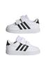Adidas Breaknet Lifestyle Court Velcro Boys and Sizes Footwear Black Cm Kids' Sneakers, Two-Strap, Closure, Girls, 12-16.5cm, LSJ09, White/Core