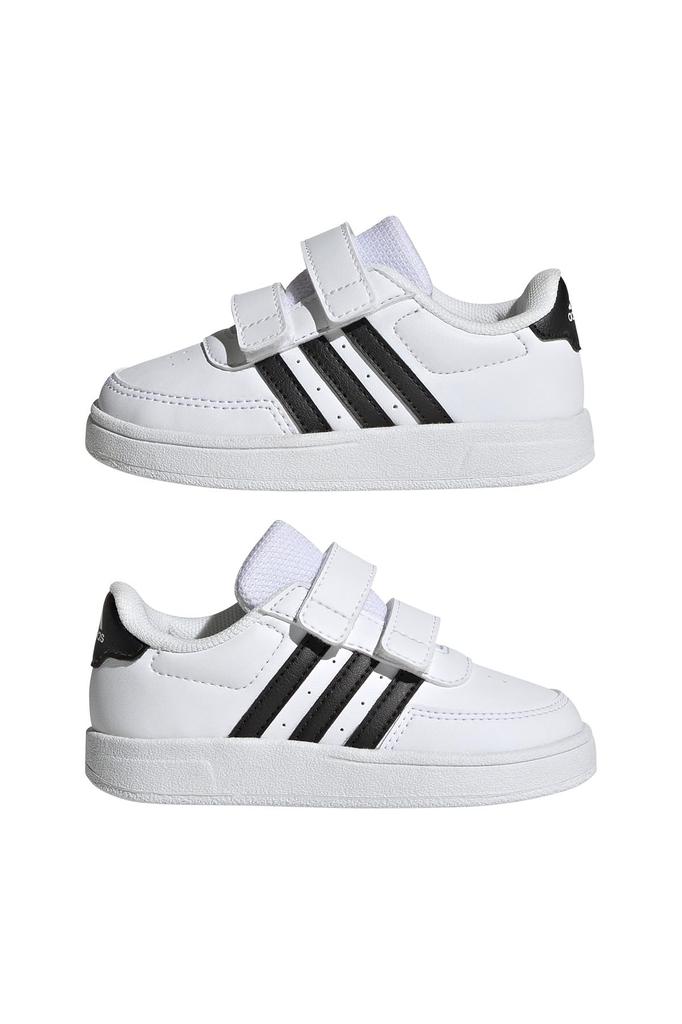 Adidas Breaknet Lifestyle Court Velcro Boys and Sizes Footwear Black Cm Kids' Sneakers, Two-Strap, Closure, Girls, 12-16.5cm, LSJ09, White/Core