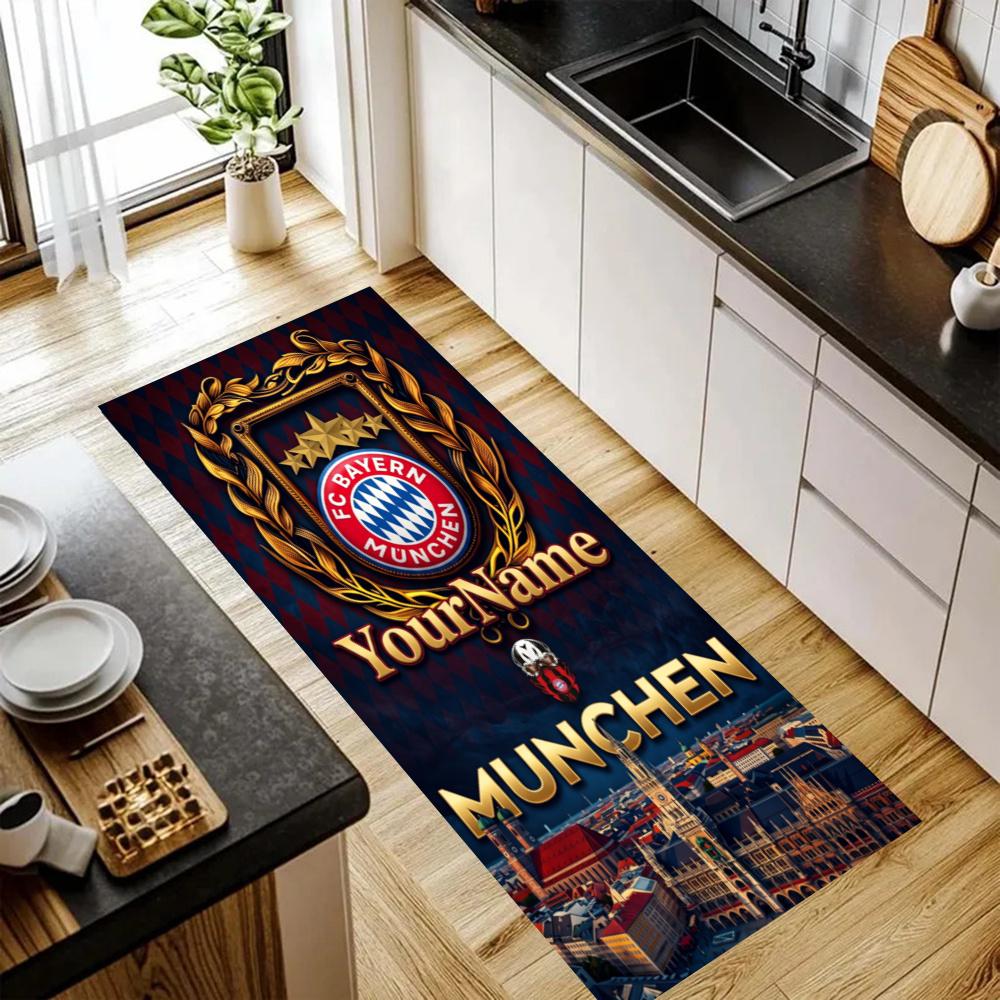Bayern Munich Customize Your Name Kitchen Rug Runner Rug Laundry Mat Hallway Entryway The Best Gift Choice