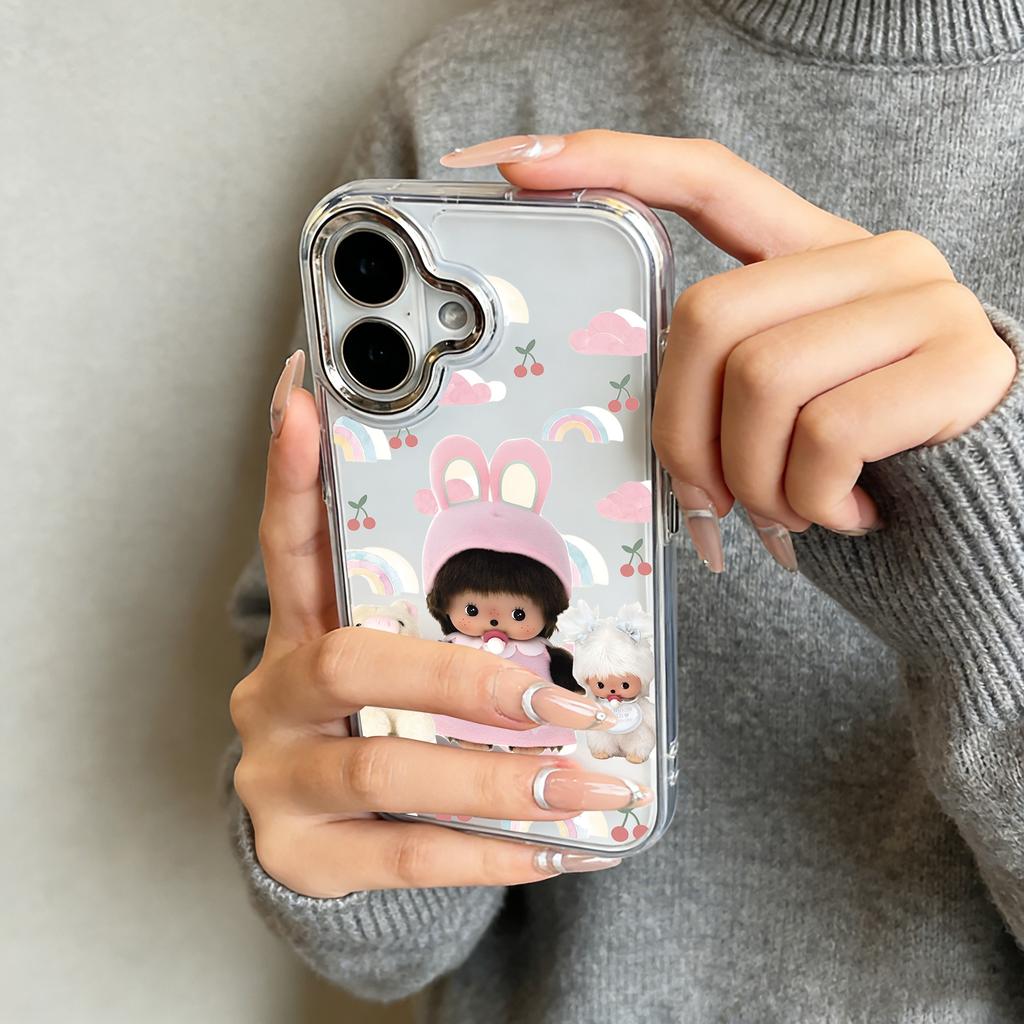 HEISS Süße Monchhichis Handyhülle Für Google Pixel 10 9 8 7 8A 9A XL Pro 4G 5G Transparent Weiche Silikon TPU Rückseite