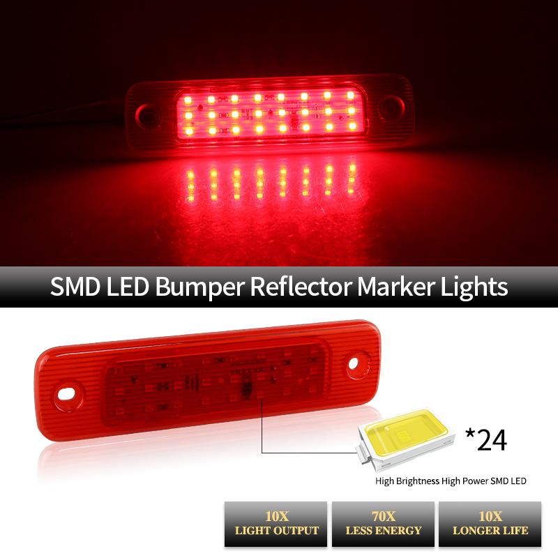 1pc 12V RED Black Smoked Lens LED Third High Level Brake Stop Light For Ford Transit MK7 2006 2007 2008 2009 2010 2011 2012-2014