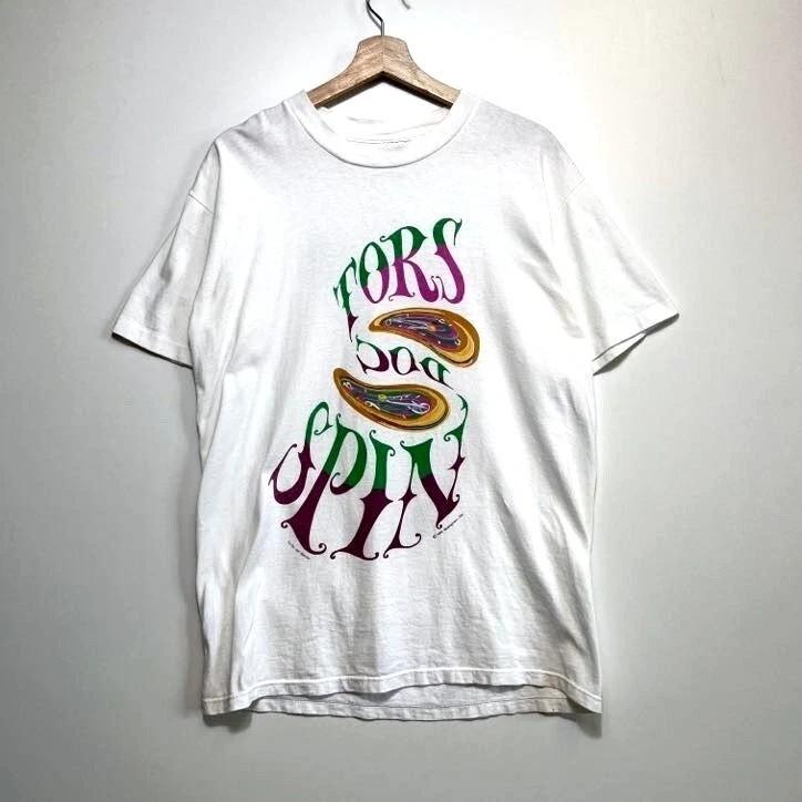Vintage 1993 Spin Doctors White T-shirt Twoside Reprint Cotton Unisex T-Shirt M