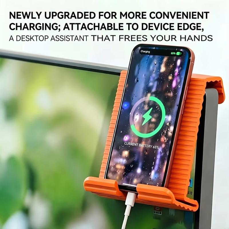 Foldable Silicone Phone Stand Portable Flexible Desktop Holder Compatible with 4-16 Inch Phones Tablets Laptops for Daily Use