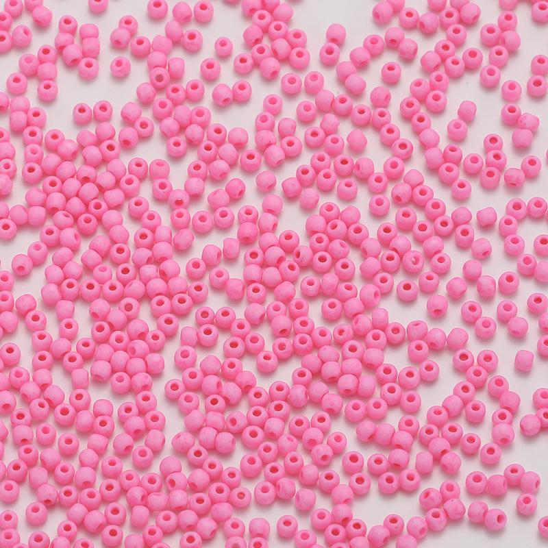2mm Frosted Round Seed Beads - Macaron Color Series, 10g Pack for DIY Jewelry & Beading