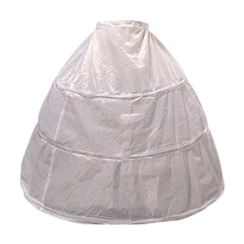 

Bride Gown Petticoat with 3 Hoops Support Elastic Waist Band Tulle Underskirt for Wedding Dress and Evening Gowns