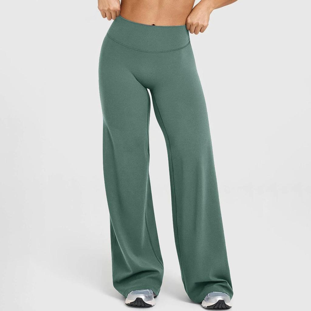 Women's High-Waist Flare Yoga Pants - No Embarrassment Line, Loose Fit for Outdoor Sports