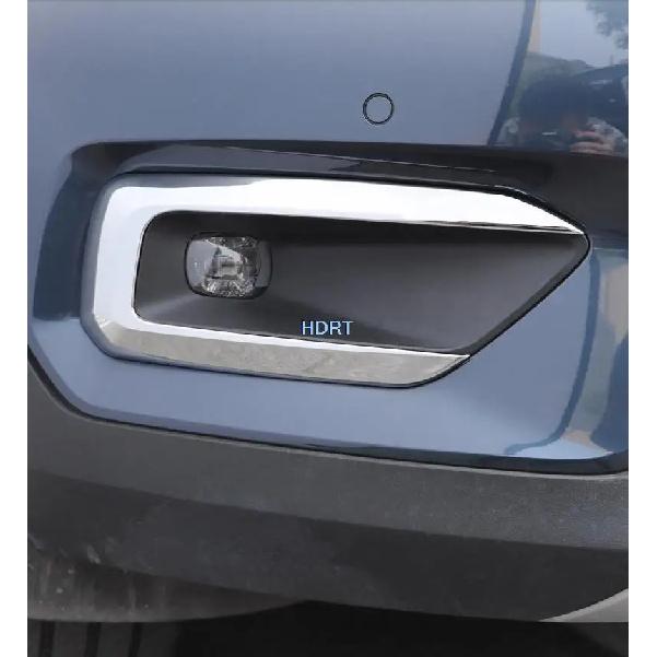 Samochód Nadwozie Przód Reflektor Przeciwmgielny Lampa Detektor Ramka Naklejka ABS Chromowana Osłona Element Wykończeniowy 2 szt. Do VOLVO XC40 2019 2020 Akcesoria Samochodowe
