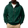 Men's Winter Color Hooded Zip-Up Sweatshirt with - Pockets for Daily Wear