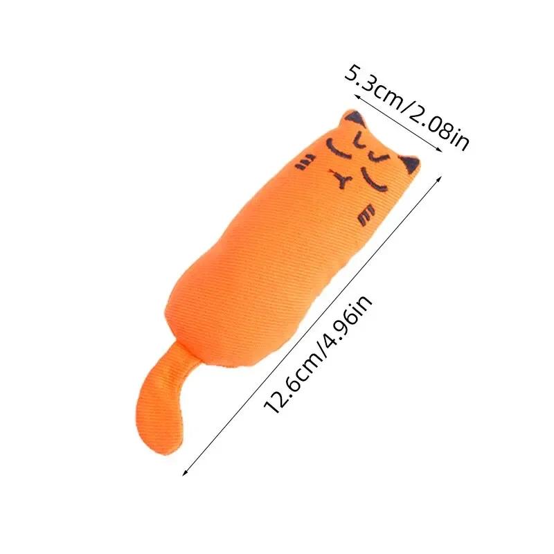 Cute Thumb Plush Pillow Catnip Toys Teeth Sharpening Anti-bite Tease Cat Relaxing Chew Toys Pet Supplies Cat Supplies  Scratcher