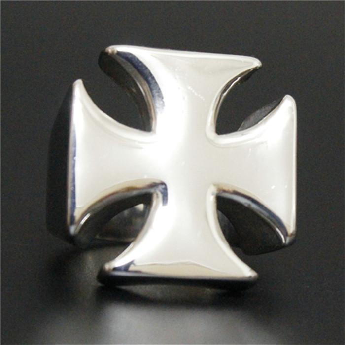 

1pc New Design Polishing Jesus Cross Ring 316L Stainless Steel Man Boy Christmas Cross Best Ring 14