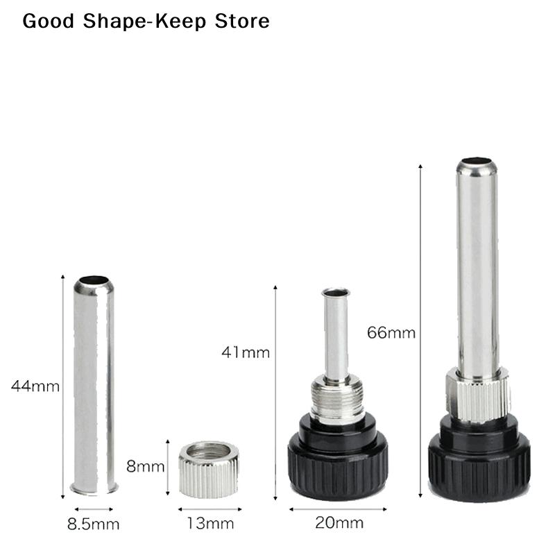 dailyFor ESD 852D 936 937D 898D 907 HAKKO Iron Tip Cannula Casing And 5 X Solder Iron Tips Soldering Station Iron Handle Adapter