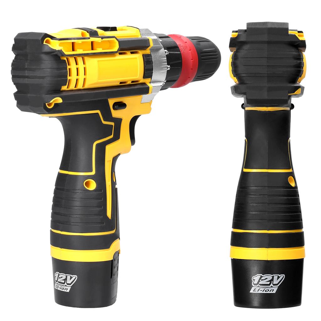 12 V 2in1 Lithium Drill Electric Screwdriver Multi Function Power Tool Brushed Motor Practical Screw Driver for Home