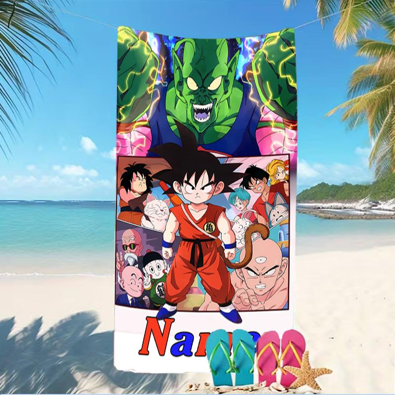 Customizable Personalized Beach Towels Dragon Ball Themed designs.Suitable for the Beach, Yoga, Sports;ideal As Beach Accessories