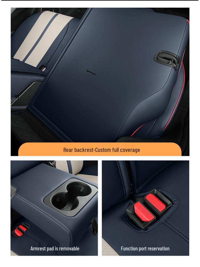 BYD PLUS 5-Seat Full Leather Car Seat Cushion for All Seasons