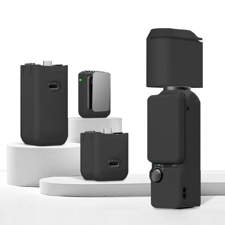 Étui de Protection en Silicone pour Caméra Sportive Panoramique Pocket 3 Housse de Protection Anti-poussière Cache-objectif Manchon de Protection