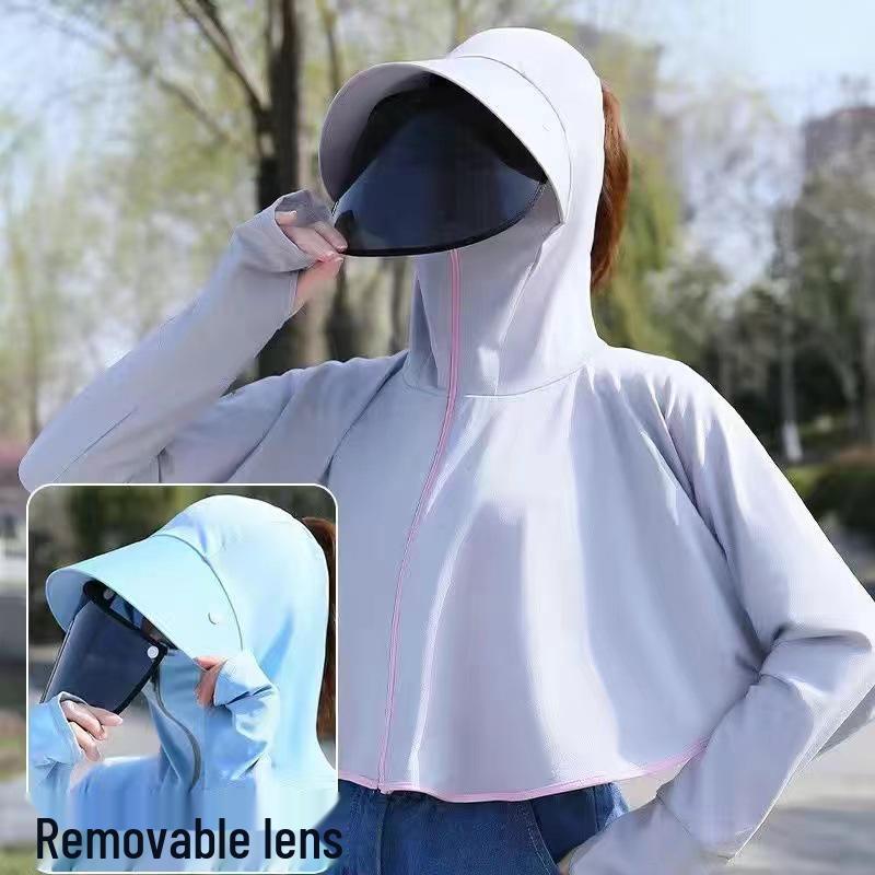 Women's Hooded UV Protection Cycling Jacket - Lightweight & Breathable