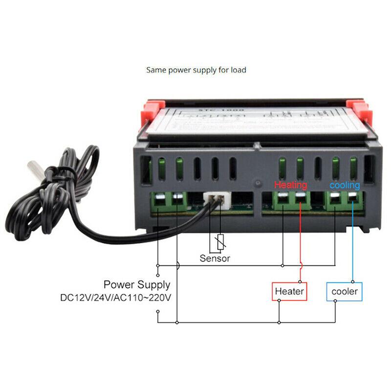 12V 24V 110-220V Regulator Digital de Temperatură cu Microcomputer Digital STC-1000 Termostat + Sondă Senzor NTC
