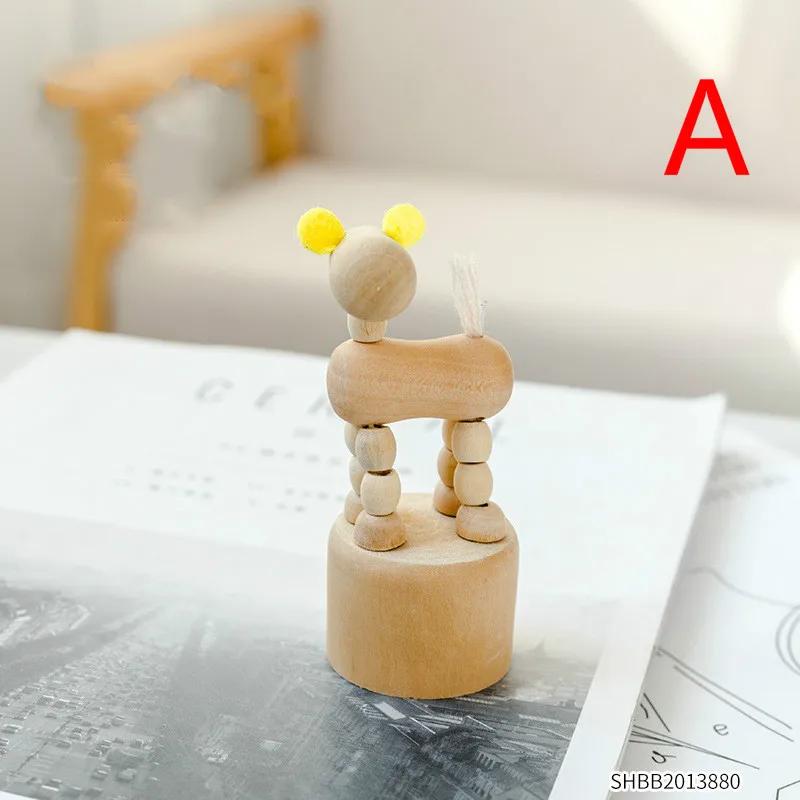 Personalisierte Holz-Tierdekoration Kinderzimmerdekoration Tischplatte Spaß Kleine Ornamente