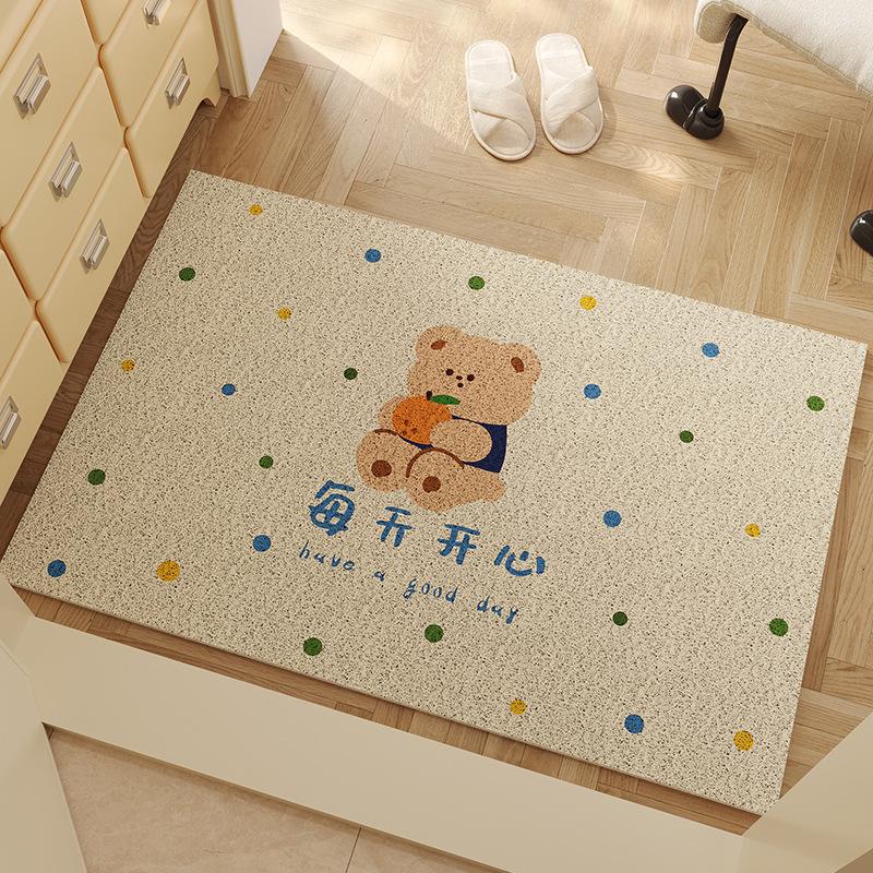 Cartoon Anti-slip Entrance Mat: Silk Loop, Dirt-resistant, Easy To Clean, Wear-resistant, Cuttable