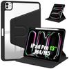 Coque pour iPad Pro 13 Pouces M4 M5 2024 2025, Etui Rotatif 360° Réglable avec Porte-Stylet - Noir