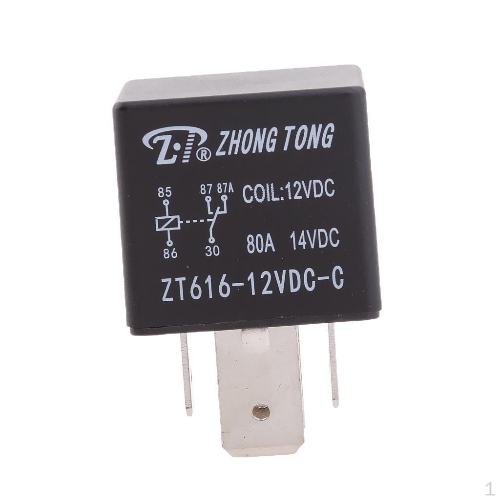 

12V 80A 5-Pin SPDT Contacts Automotive Changeover Relay
