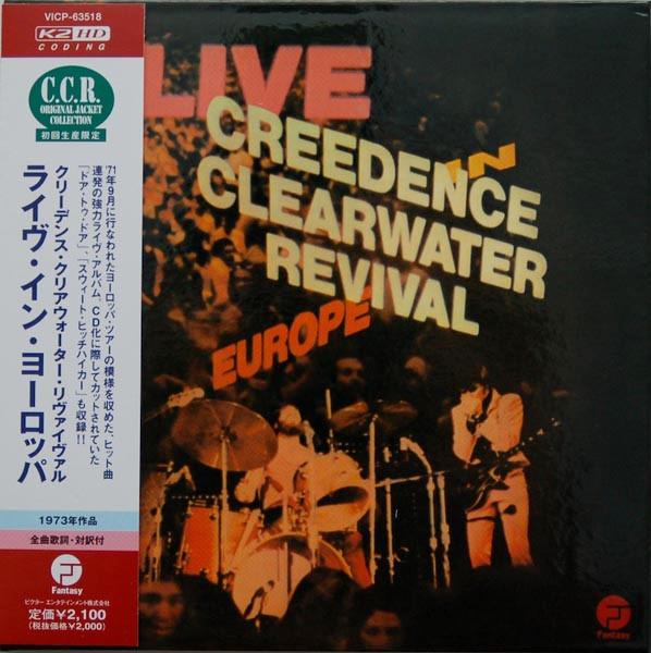 

CD CREEDENCE CLEARWATER REVIVAL - Live In Europe VICP63518 Fantasy 2006 Japan ObiRock Used