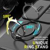 KEYSION 360° Ring Stand Phone Case for VIVO V40 SE 80W V40 Lite Slide Camera Protection Magnetic Shockproof Cover for VIVO Y200 5G