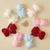 Luxury Velvet Bear Towel Plush Texture Kids Hand Towel Soft Absorbent for Hotel Guest Bathroom Use