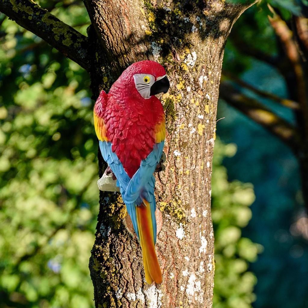 Parrot Bird Statue Ornament Sculpture for Lawn Terrace Patio