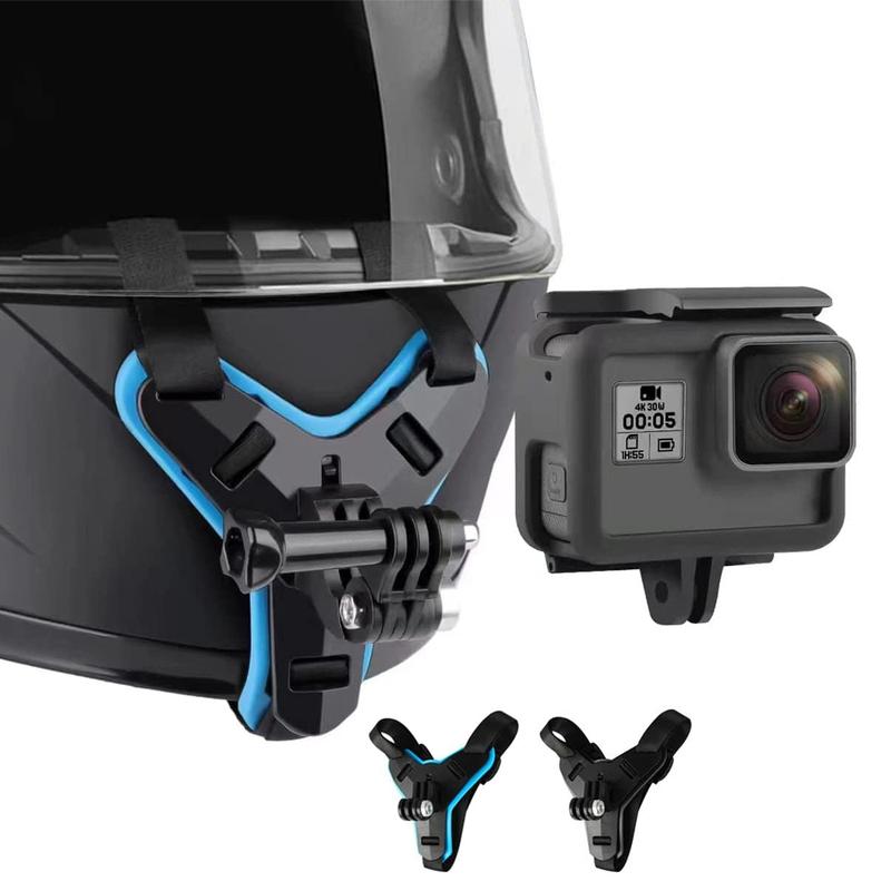 Motorcycle Helmet Strap Mount Phone Stand Holder For GoPro Hero 12 11 Insta360 X4 Action Sports Camera Mobile Phone Accessories