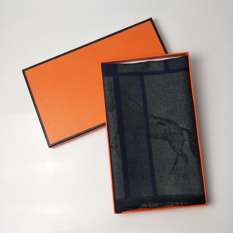 2019 Winter New Model, Imitation Cashmere Men's Scarf, Long Jacquard Horse Brand Double-sided Warm and Cold-proof