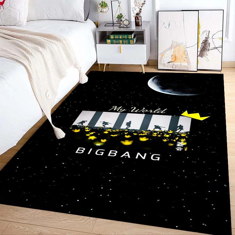 Big Bang: Icons Music Carpet Printing Floor Mats Room Dormitory Decoration Protective Pad