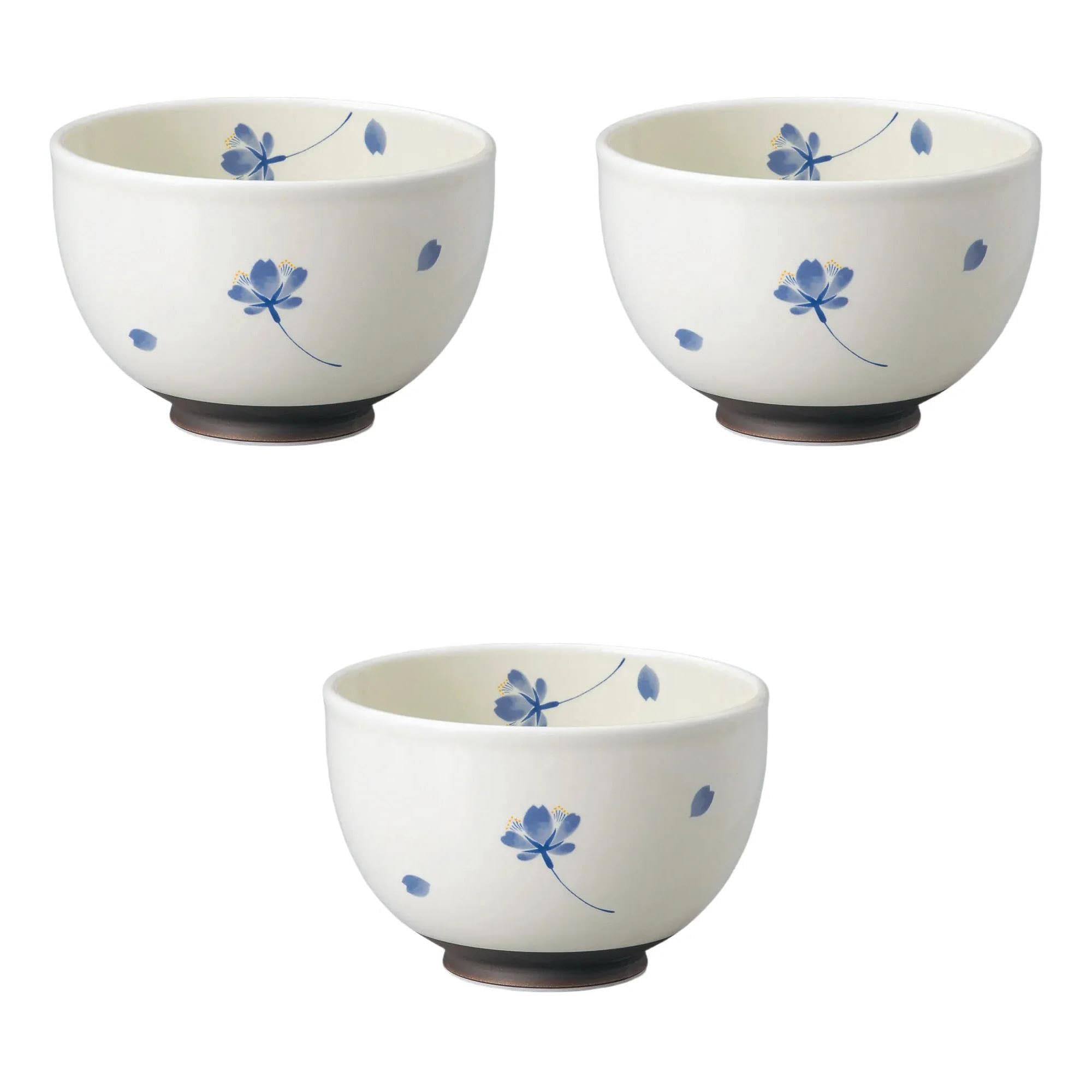 

Набор из 3 мисок для окономияки Sakura no Mai Kagaru x Arita Setomonohonpo (синий) [13 8.5см] Многоцелевые миски, посуда, синий