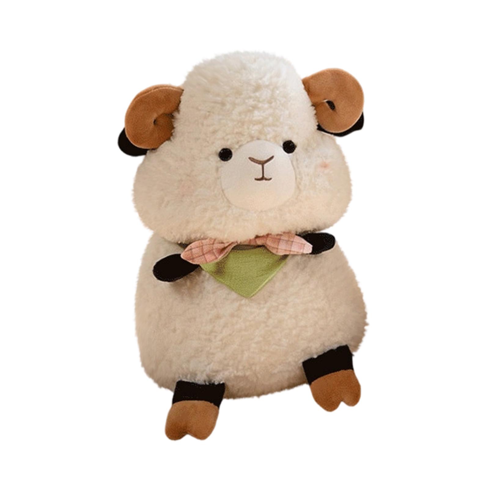 

Cartoon Plush Lamb Stuffed Toy Soft Cotton Sheep Doll for Kids Sleeping Comfort and Girls Gift Doll S зелений