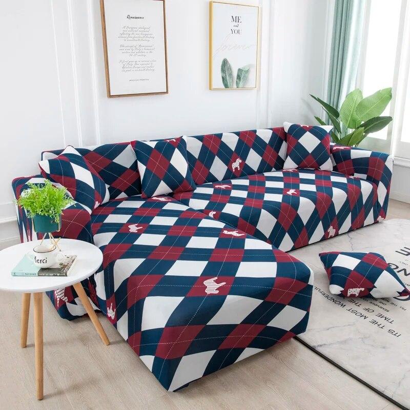 Elastic Sofa Slipcovers Sofa Covers for Living Room Housse Canape 1/2/3/4 Seat Couch Cover Stretch Sectional Furniture Protector